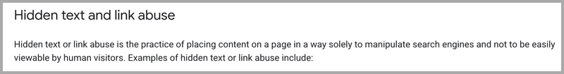 Google's link abuse quote