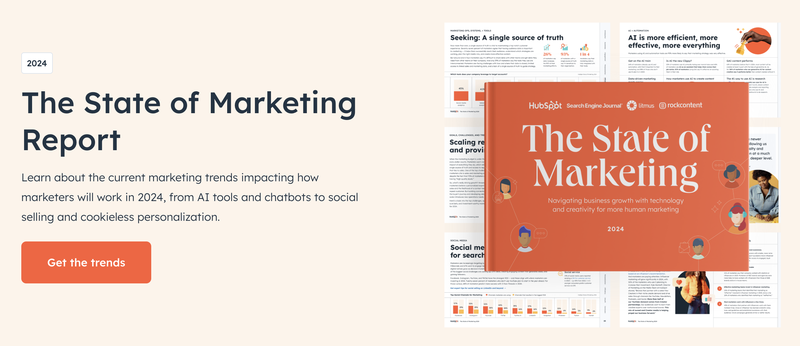 Hubspot marketing report