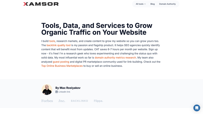 wp-migration-xamsor-homepage